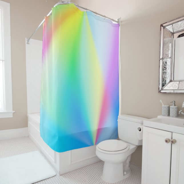 Modern faux iridescent pastel rainbow colours (In Situ)
