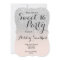 Modern faux silver glitter ombre blush Sweet 16