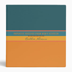 Modern Favourite Recipes From Mom's Kitchen Name Binder