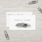Modern Feather Watercolor Business Card