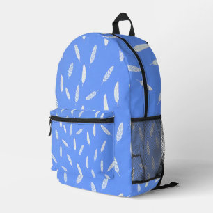 Modern Feathers Luxury Boho Collection Printed Backpack