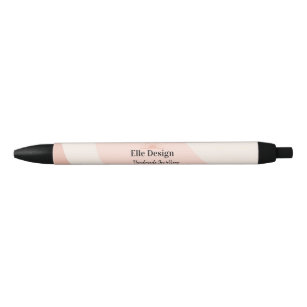 Modern Feminine Blush Pink Professional Logo Black Ink Pen