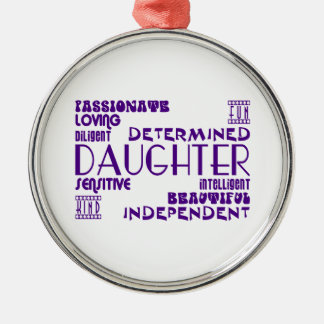 Modern Feminine Chic & Stylish Daughters Metal Ornament
