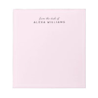 Modern Feminine From the Desk of Script Blush Pink