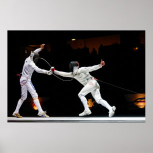 Modern Fencing Sword Fighting Dual Poster