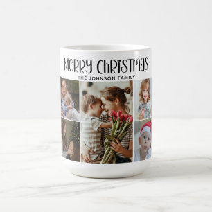 Modern Festive Casual Colourful Christmas 9 Photo  Magic Mug