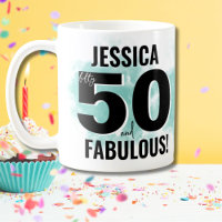 Modern Fifty Fabulous 50th Birthday