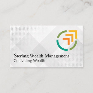 Modern Financial Arrows Logo Business Card