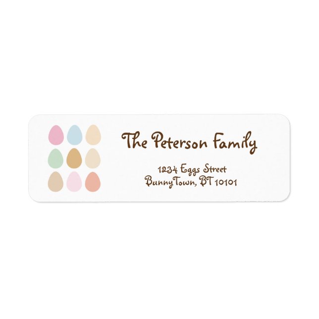 modern fine pastel easter eggs (Front)