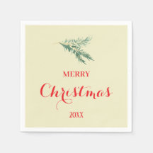 Modern fir tree branch for Christmas
