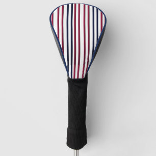 Modern Fire & Triple Stripe Bold Minimalist Golf  Head Cover