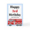 Modern Fire Truck Boy Birthday
