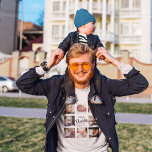 Modern | First Fathers Day | Photo Collage T-Shirt<br><div class="desc">Modern photo collage for all the first time dads this fathers day, with the template message which reads 'HAPPY 1ST FATHERS DAY DADDY WITH LOVE MOMMY & ROSIE'. Featuring 8 square photographs. easy to personalize and all completely editable for you to add your own message and who it is for....</div>