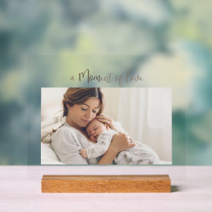 Modern  First Mother's Day Photo Acrylic Gift Sign