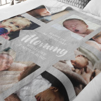 Modern | First Mothers Day | Photo Collage Fleece 