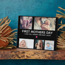 Modern First Mother's Day photo collage Keepsake 