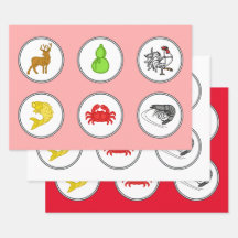 Modern Fish Prawn Crab Dice Game Betting Mats