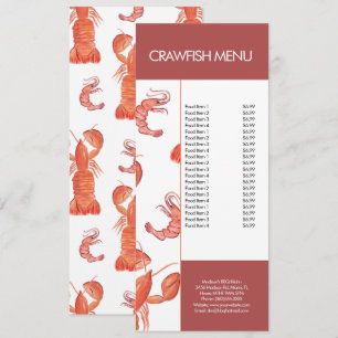 Modern Fish Seafood Crawfish Restaurant Menu