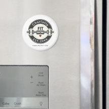Modern Fit Mom Mothers Day Fridge Magnet
