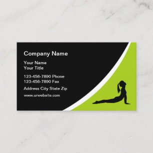 Modern Fitness Business Template Business Card