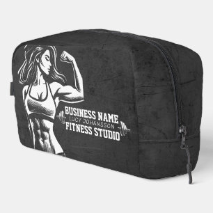 Modern Fitness Trainer Bodybuilding Gym Instructor Dopp Kit