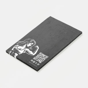 Modern Fitness Trainer Bodybuilding Gym Instructor Post-it Notes