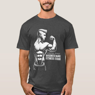 Modern Fitness Trainer Bodybuilding Gym Instructor T-Shirt
