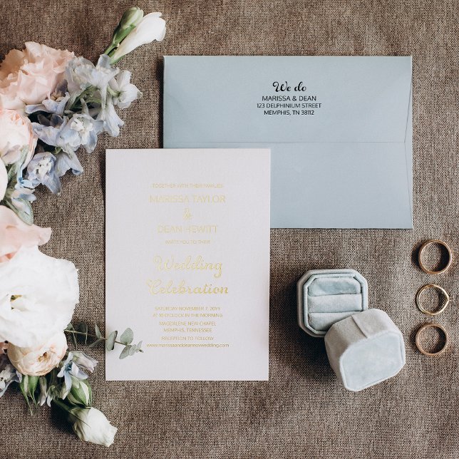 Modern Flair Script Minimalist White Wedding (Creator Uploaded)