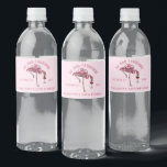 Modern Flamingo 50th Birthday Party Custom Water Bottle Label<br><div class="desc">Cute personalized 50th birthday party flamingo gag Wwater Bottle Label. Add your name and message by clicking on the "Personalize" button to create a unique party supply for your celebration. Makes a perfect treat for guests to remember this special milestone</div>
