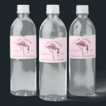 Modern Flamingo 50th Birthday Party Custom Water Bottle Label<br><div class="desc">Cute personalized 50th birthday party flamingo gag Wwater Bottle Label. Add your name and message by clicking on the "Personalize" button to create a unique party supply for your celebration. Makes a perfect treat for guests to remember this special milestone</div>