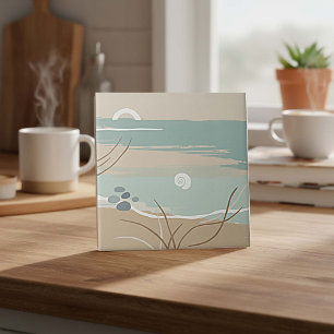 Modern Flat Design Seascape ID1205 Tile