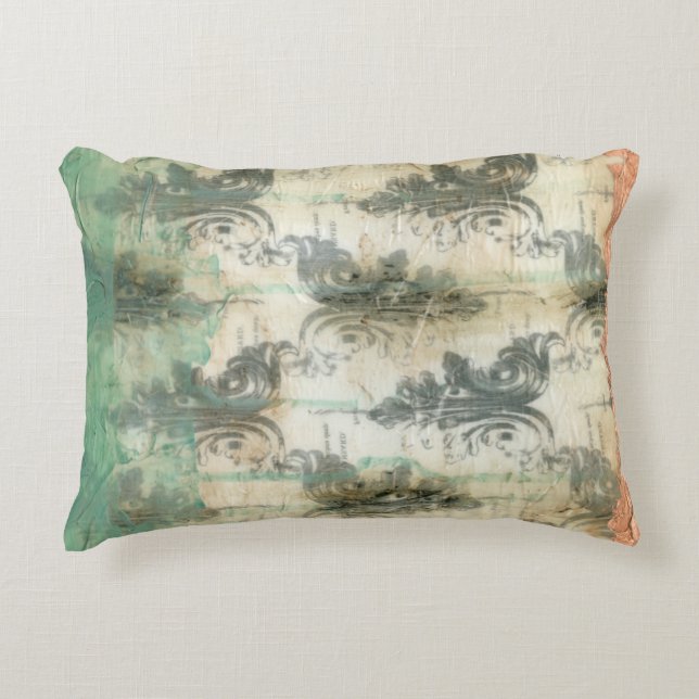Modern Fleur De Lis Design Accent Pillow (Front)