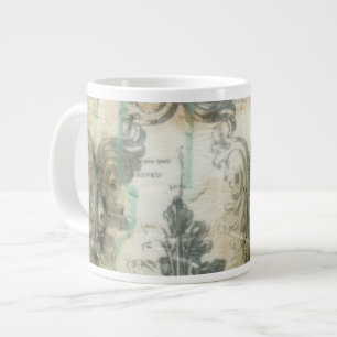 Modern Fleur De Lis Design Large Coffee Mug