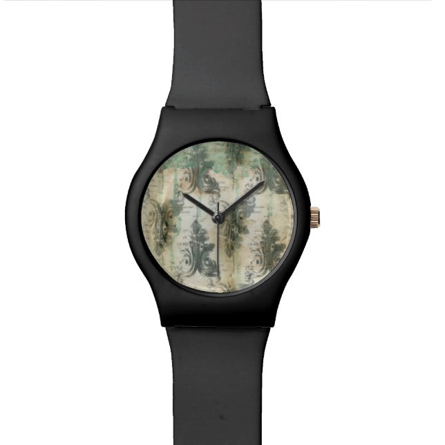 Modern Fleur De Lis Design Watch (Close Up)
