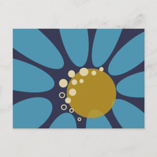 Modern Floral 3 Abstract Design Postcard
