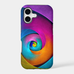 Modern Floral Abstract Art Pink Blue Pattern #17