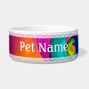 Modern Floral Abstract Art Pink Blue Pattern #17