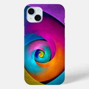 Modern Floral Abstract Art Pink Blue Pattern #17 iPhone 15 Mini Case