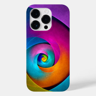 Modern Floral Abstract Art Pink Blue Pattern #17 Case-Mate iPhone 14 Pro Case