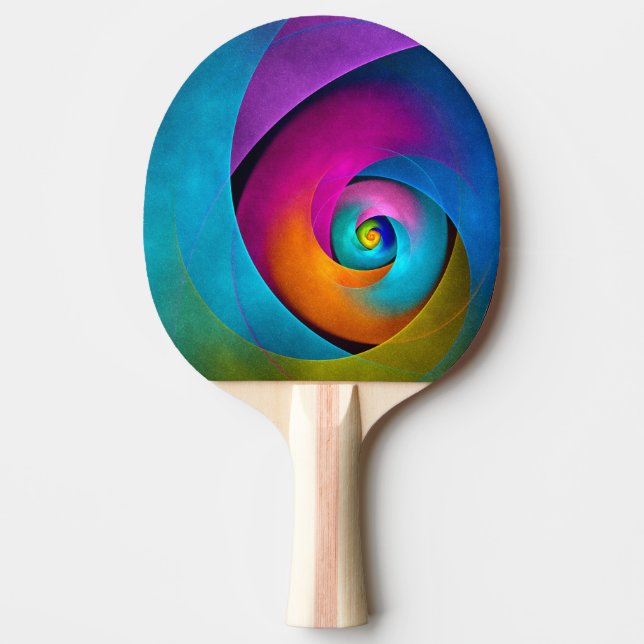 Modern Floral Abstract Art Pink Blue Pattern #17 Ping Pong Paddle (Front)