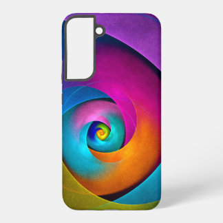 Modern Floral Abstract Art Pink Blue Pattern #17 Samsung Galaxy Case