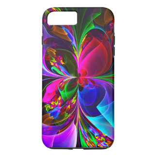 Modern Floral Abstract Art Red Blue Pattern #12 Case-Mate iPhone Case