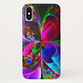 Modern Floral Abstract Art Red Blue Pattern #12 Case-Mate iPhone Case