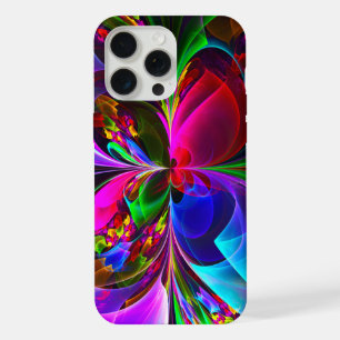 Modern Floral Abstract Art Red Blue Pattern #12 iPhone 15 Pro Max Case