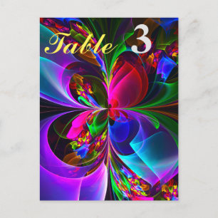 Modern Floral Abstract Art Red Blue Pattern #12 Postcard