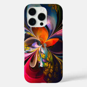 Modern Floral Abstract Art Red Blue Pattern #13 iPhone 16 Pro Case