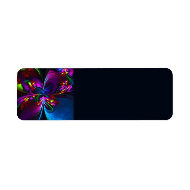 Modern Floral Abstract Art Red Blue Pattern #15 (Front)