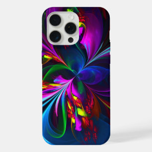 Modern Floral Abstract Art Red Blue Pattern #15 iPhone 15 Pro Max Case