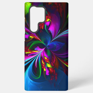 Modern Floral Abstract Art Red Blue Pattern #15 Samsung Galaxy Case