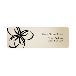 Modern Floral Address Label